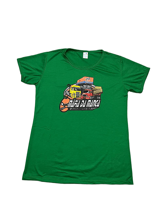 Camiseta Tr Iludido Verde Baby Look