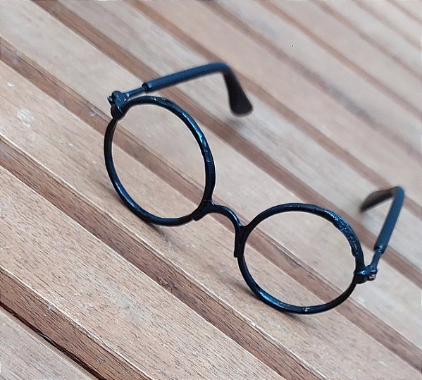 Óculos preto sem lente Harry Potter