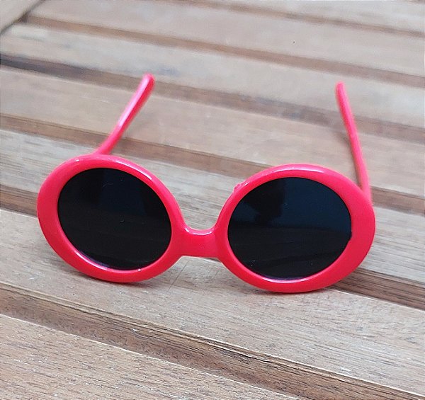 Óculos de Sol Vermelho - Unissex Pequeno Porte
