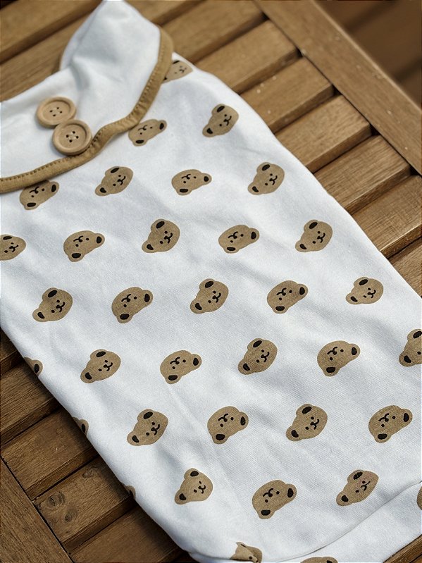 Body Ursinhos Caramelo e Branco