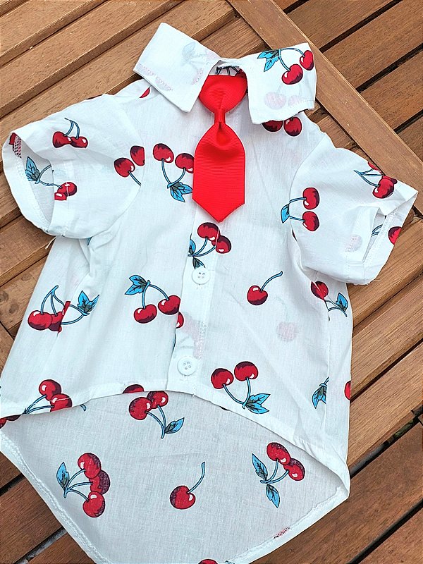 Camisa Cerejinha com 2 gravatas