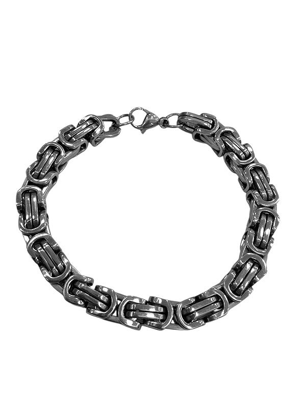 Pulseira Aço Masculina Elo Peruano