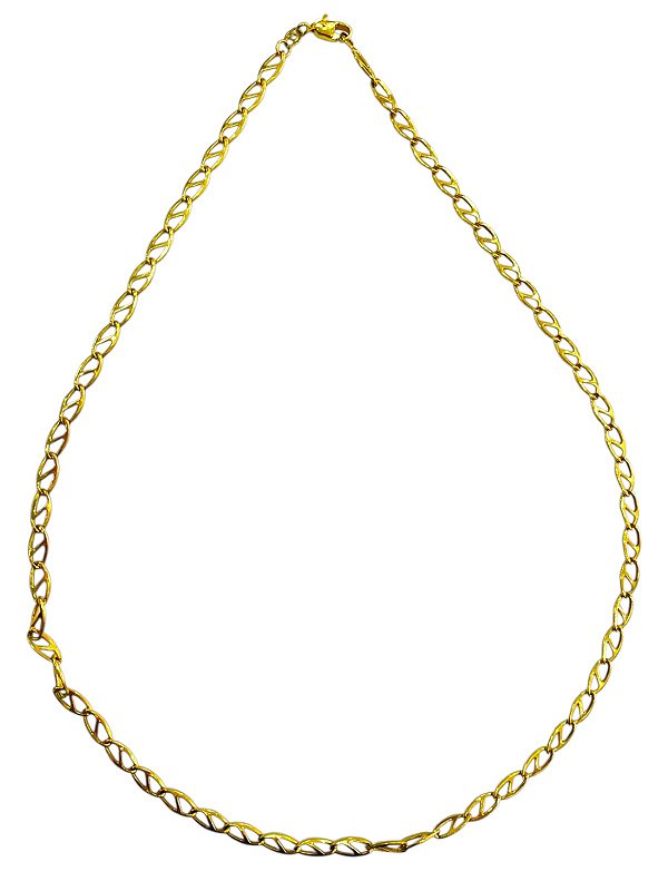 Gargantilha Semijoia Cordão Elos Chain de Marinheiro