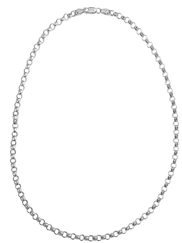 Gargantilha Prata 925 Elo Português - 50 cm