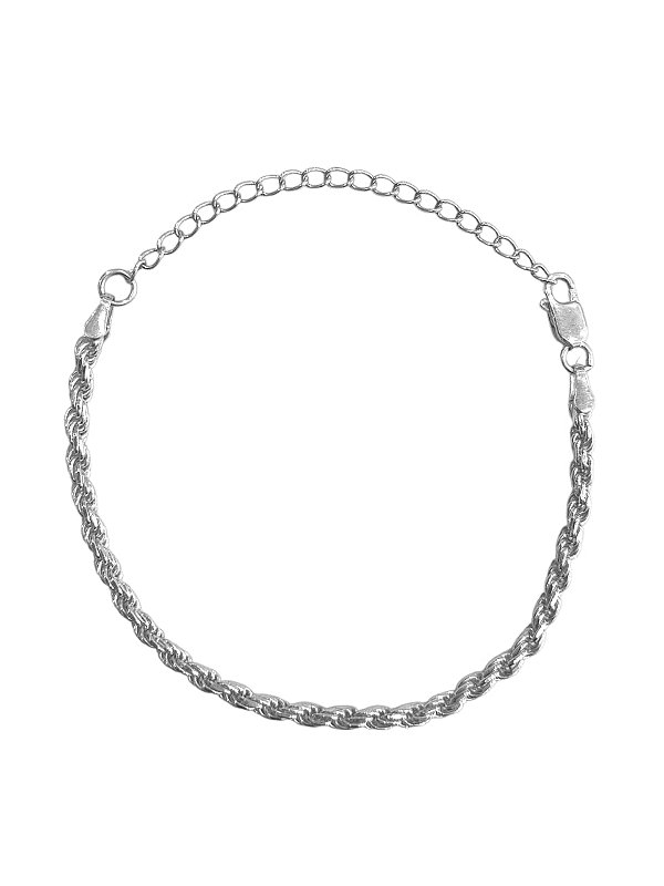 Pulseira Prata 925 Cordão Baiano