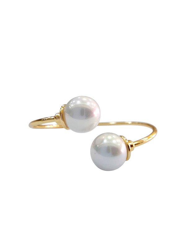 BRACELETE SEMI JOIA PEDRA NATURAL P. SHELL BRANCA