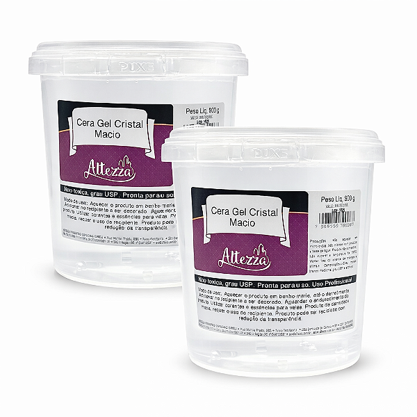 1,8kg Parafina Gel Cristal Macia para Velas Altezza