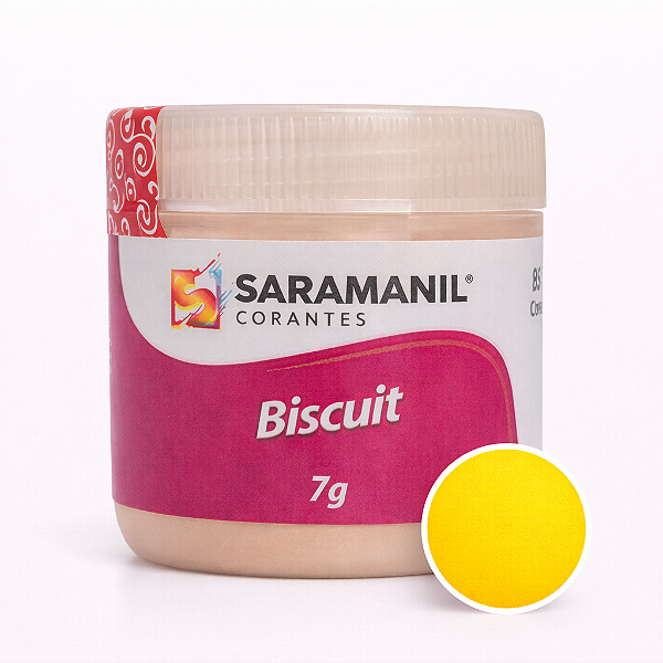 Corante em Pó para Biscuit Amarelo Canário 7grs Saramanil