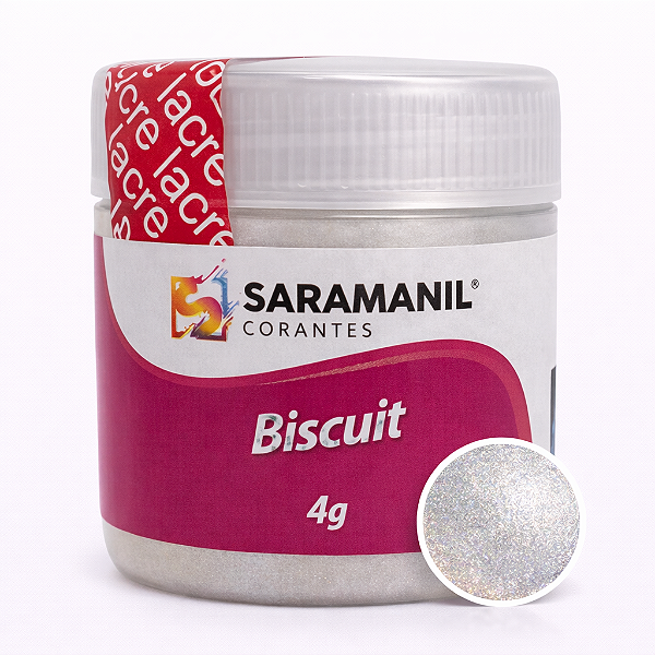 Corante em Pó para Biscuit Camaleão Prata 4grs Saramanil