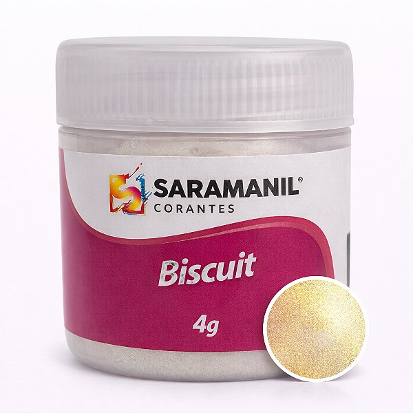 Corante em Pó para Biscuit Camaleão Dourado 4grs Saramanil