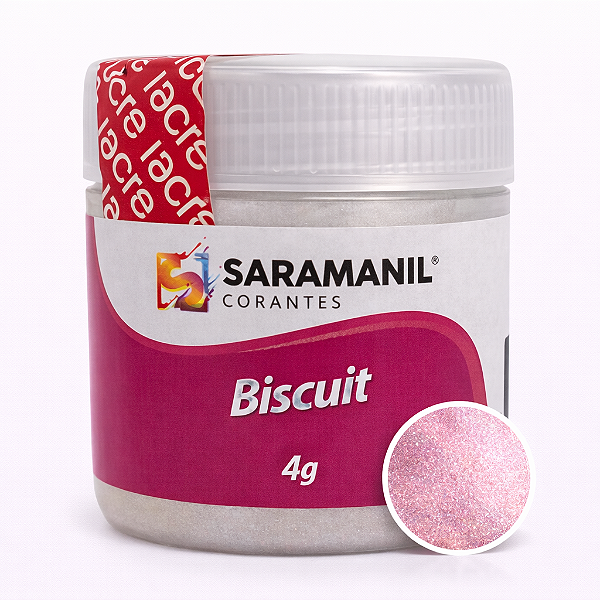 Corante em Pó p/ Biscuit Camaleão Rosa 4grs Saramanil