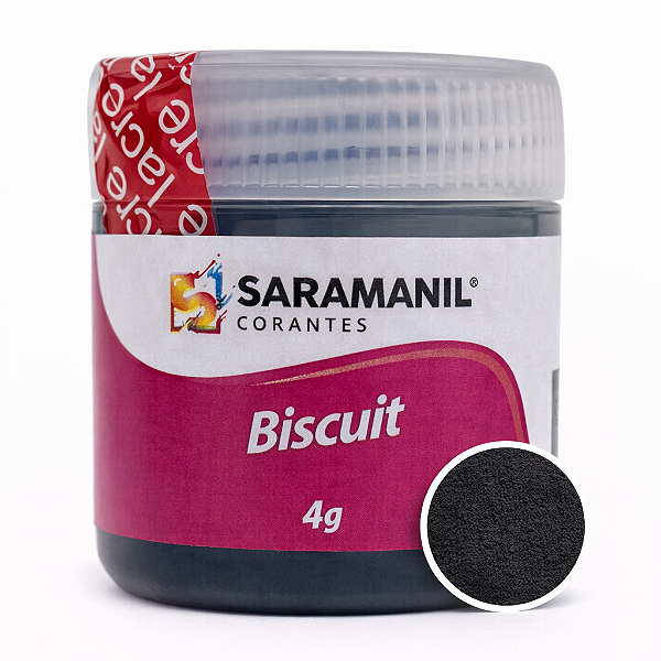 Corante em Pó para Biscuit Preto Fosco 4grs Saramanil