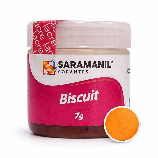Corante em Pó para Biscuit Tangerina 7grs Saramanil