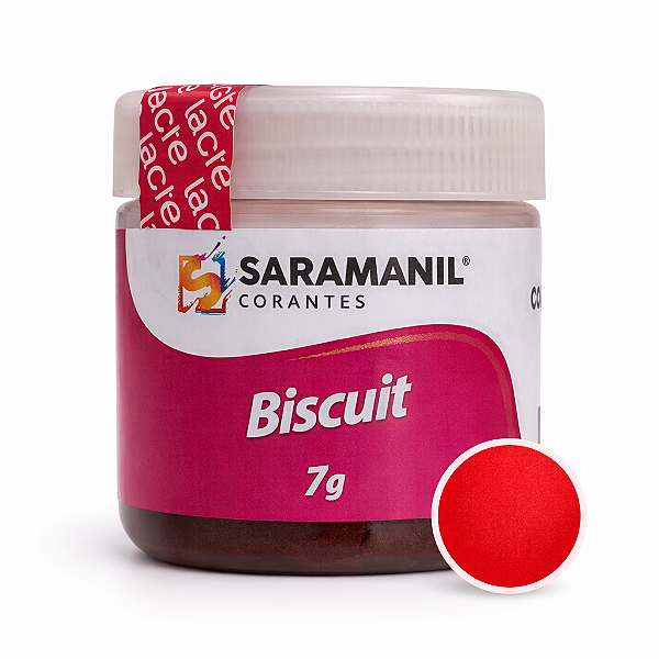 Corante em Pó para Biscuit Vermelho Vivo 7grs Saramanil