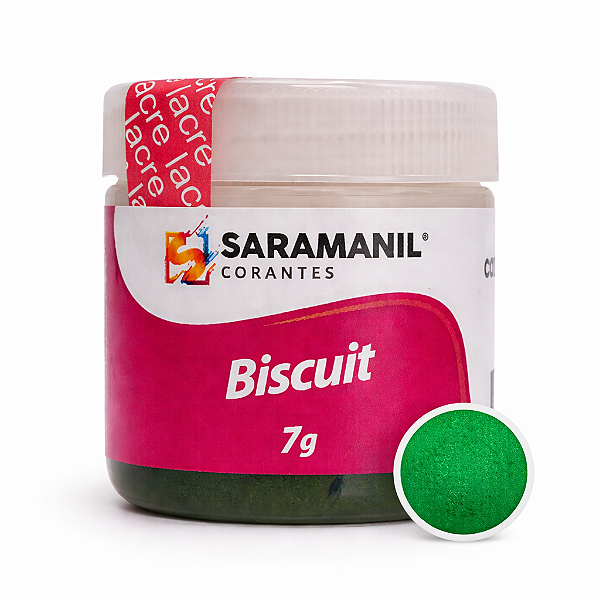 Corante em Pó para Biscuit Verde Bandeira 7grs Saramanil