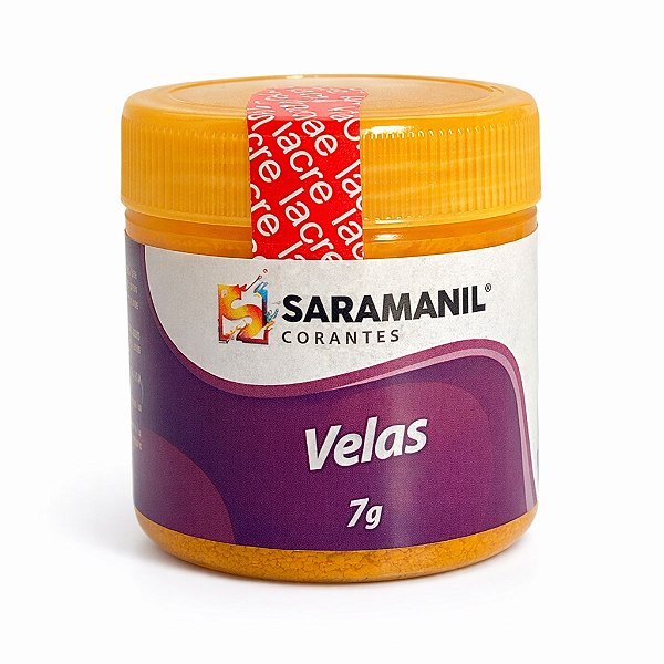 Corante em Pó para Velas Anilina 7g Amarelo Saramanil