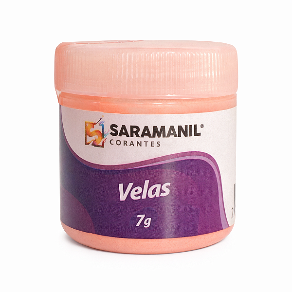 Corante em Pó para Velas Anilina 7g Laranja Candy Saramanil