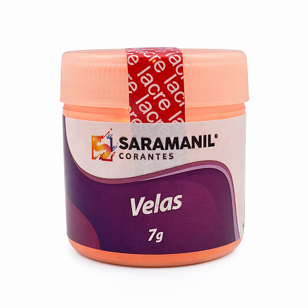 Corante em Pó para Velas Anilina 7g Laranja Fluorescente Saramanil