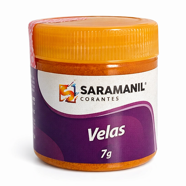 Corante em Pó para Velas Anilina 7g Laranja Saramanil