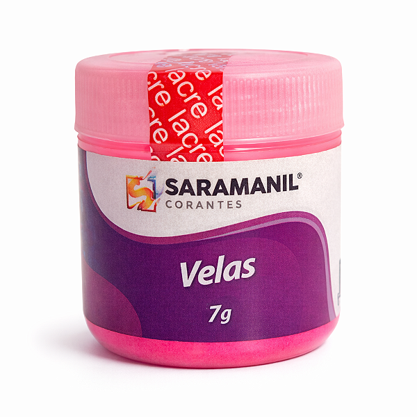 Corante em Pó para Velas Anilina 7g Pink Fluorescente Saramanil