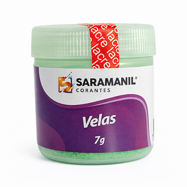 Corante em Pó para Velas Anilina 7g Verde Alface Fluorescente Saramanil
