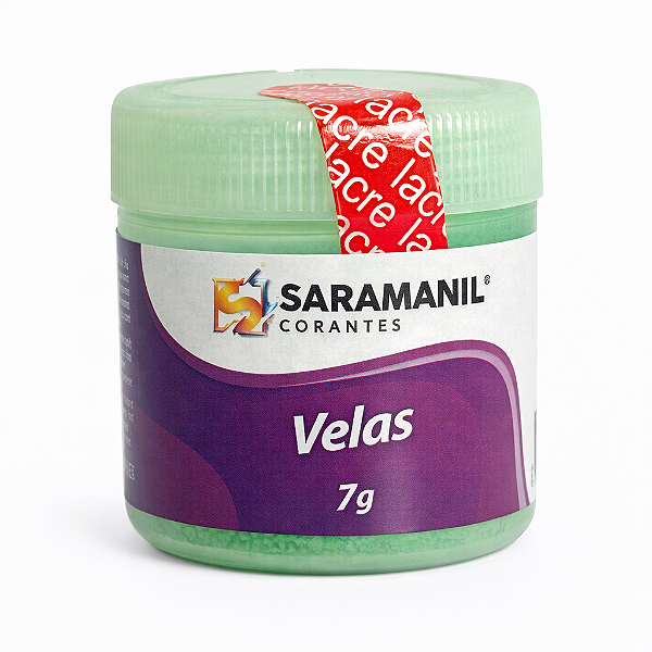 Corante em Pó para Velas Anilina 7g Verde Limão Fluorescente Saramanil