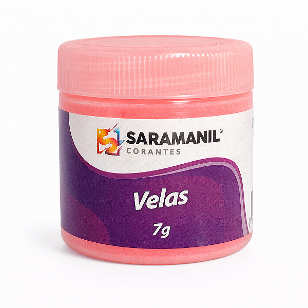 Corante em Pó para Velas Anilina 7g Vermelho Fogo Fluorescente Saramanil