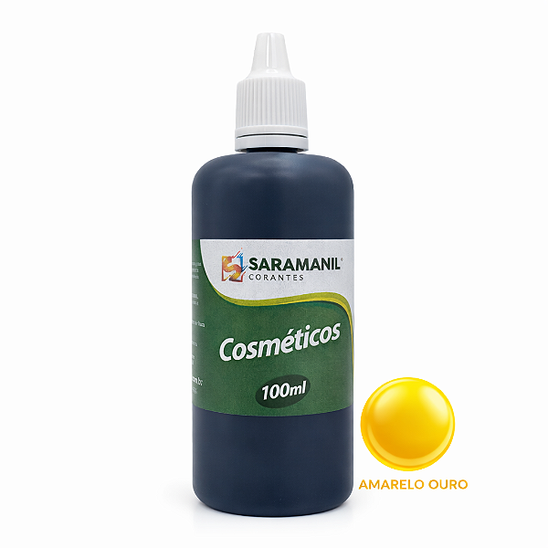 Corante Líquido Cosmético Sabonete 100ml Amarelo Ouro Saramanil