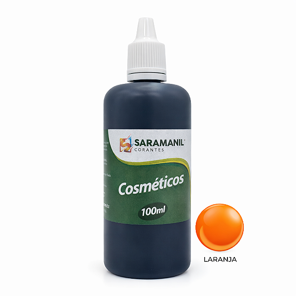 Corante Líquido Cosmético Sabonete 100ml Laranja Saramanil