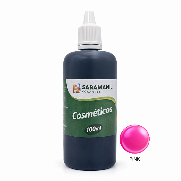 Corante Líquido Cosmético Sabonete 100ml Pink Saramanil