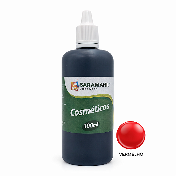 Corante Líquido Cosmético Sabonete 100ml Vermelho Saramanil