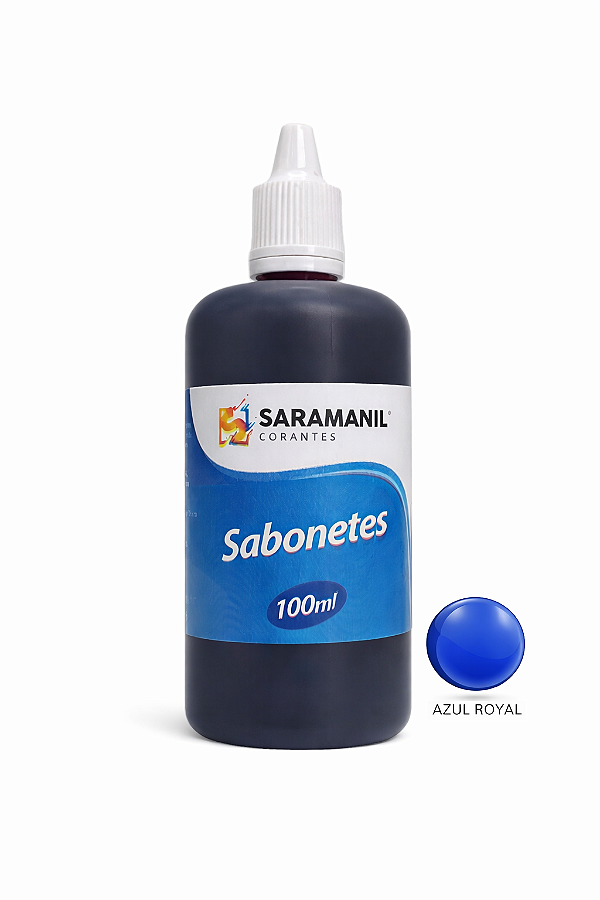 Corante Líquido Sabonete 100ml Azul Royal Saramanil