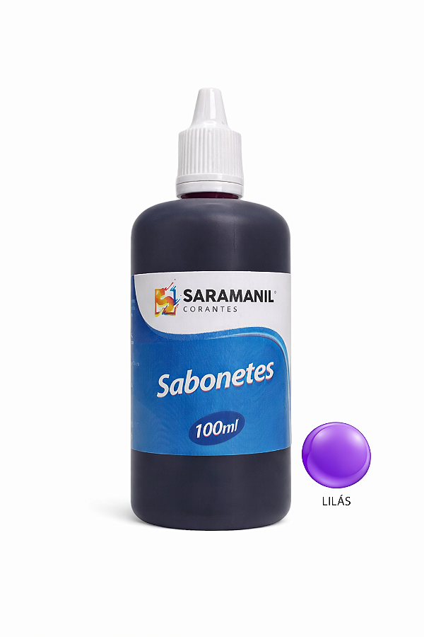 Corante Líquido Sabonete 100ml Lilás Saramanil