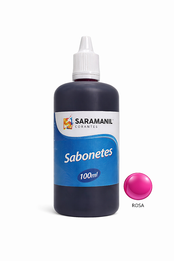 Corante Líquido Sabonete 100ml Rosa Saramanil