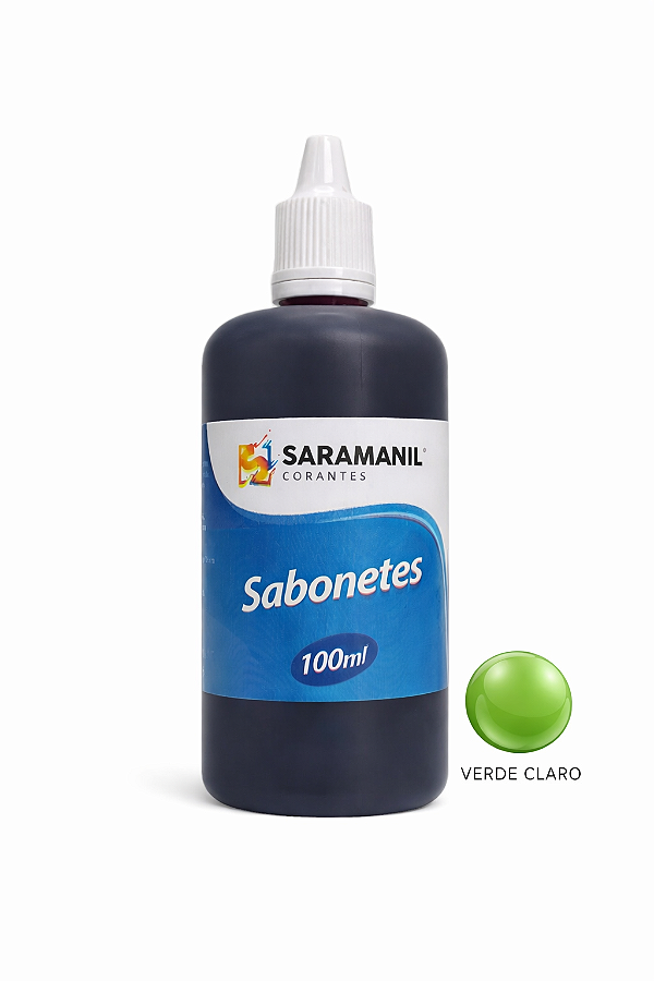 Corante Líquido Sabonete 100ml Verde Claro Saramanil