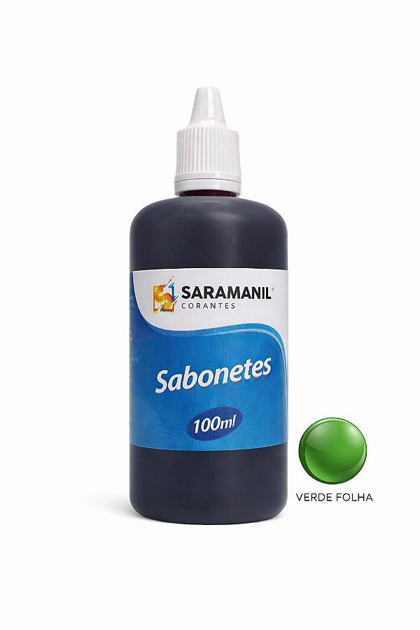 Corante Líquido Sabonete 100ml Verde Folha Saramanil