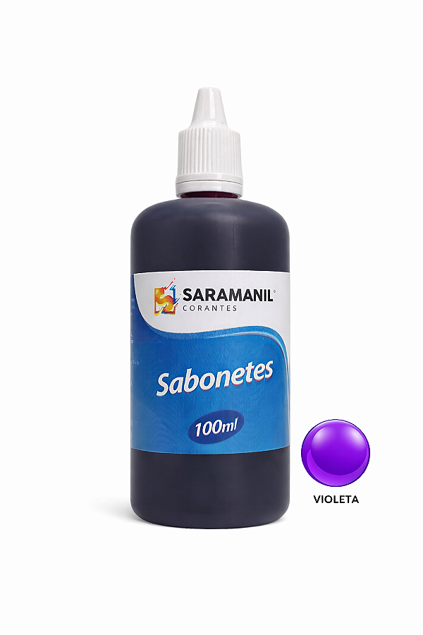 Corante Líquido Sabonete 100ml Violeta Saramanil