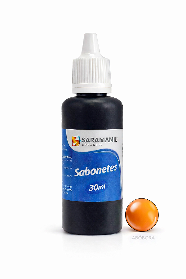 Corante Líquido Sabonete 30ml Abóbora Saramanil