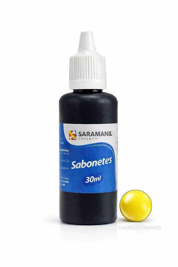 Corante Líquido Sabonete 30ml Amarelo Canário Saramanil
