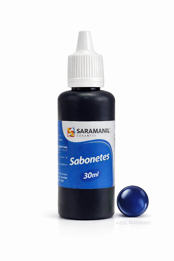Corante Líquido Sabonete 30ml Azul Marinho Saramanil