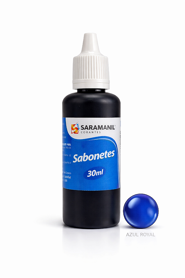 Corante Líquido Sabonete 30ml Azul Royal Saramanil