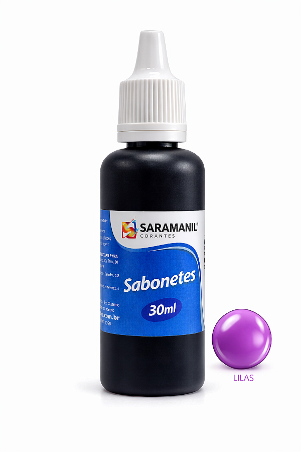 Corante Líquido Sabonete 30ml Lilás Saramanil
