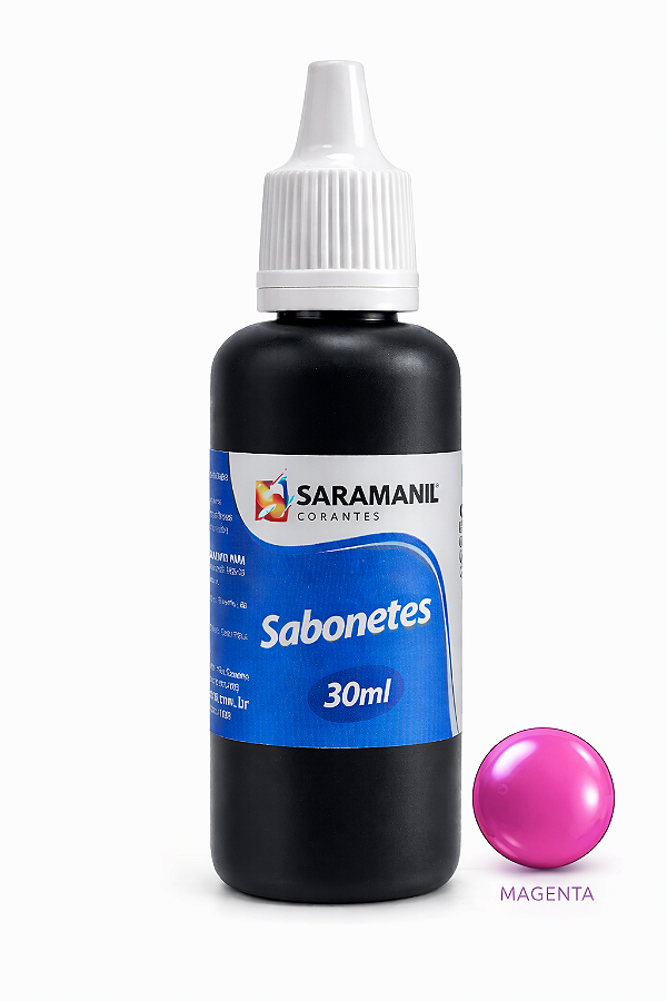 Corante Líquido Sabonete 30ml Magenta Saramanil