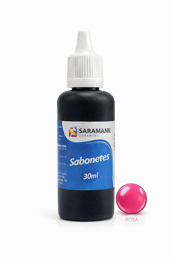 Corante Líquido Sabonete 30ml Rosa Saramanil