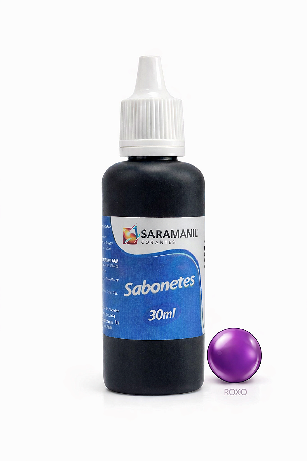 Corante Líquido Sabonete 30ml Roxo Saramanil