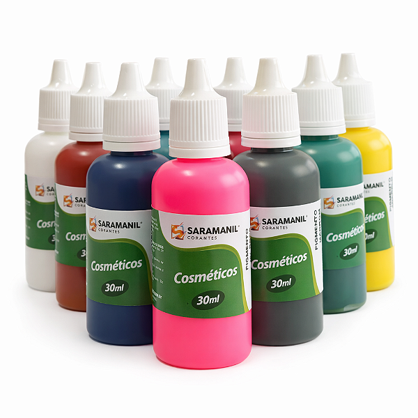 Kit 14 Pigmento Cosmético Leitoso para Sabonetes 30ml Saramanil