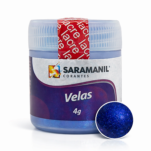 Mica Cintilante Azul Escuro para Velas 4g Saramanil