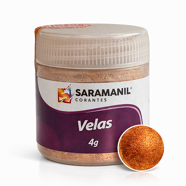 Mica Cintilante Cobre para Velas 4g Saramanil