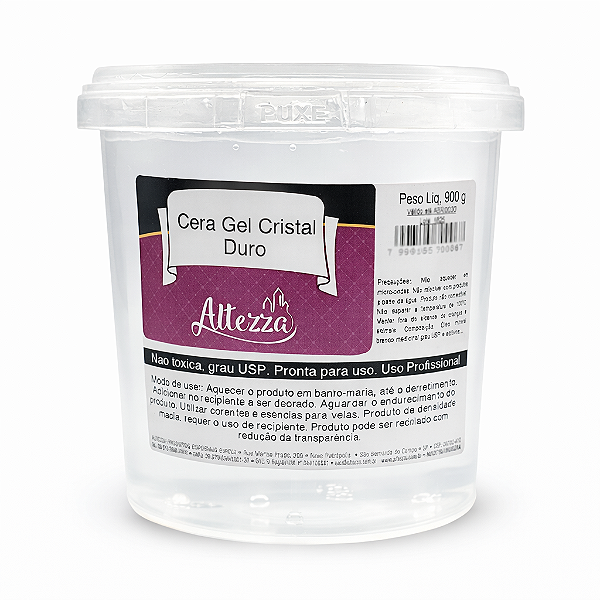 Parafina Gel Cristal Dura para Velas Altezza 900g = 1,10 litros