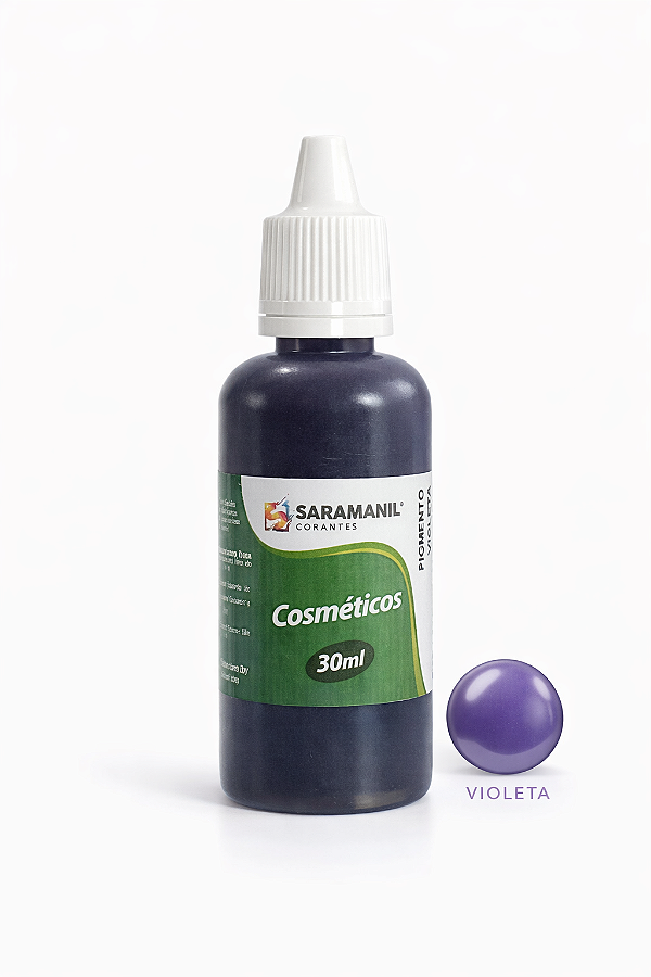 Pigmento Cosmético Leitoso Sabonete 30ml Violeta Saramanil